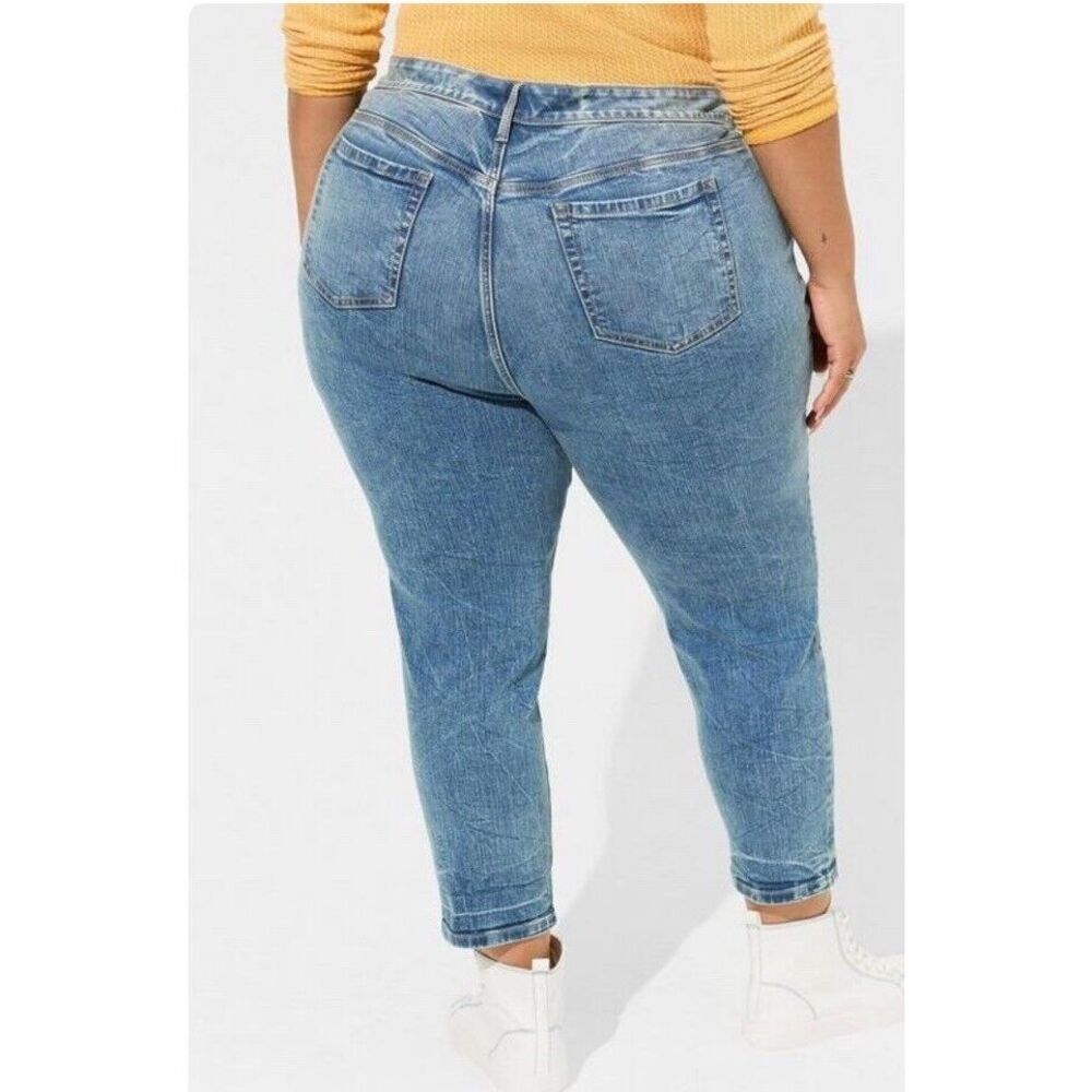 NWT Torrid Perfect Skinny Ankle Mid‎ Rise Jeans Feel The Fit Plus Sz 16 Tall